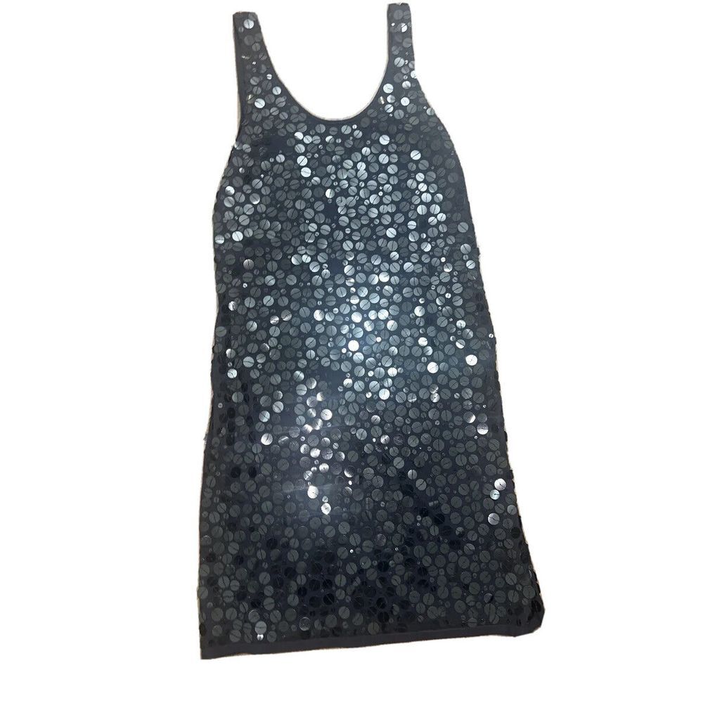 Womens Black Shine‎ Party Dress Size Medium